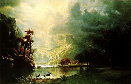 Albert Bierstadt Sierra Nevada Morning France oil painting art